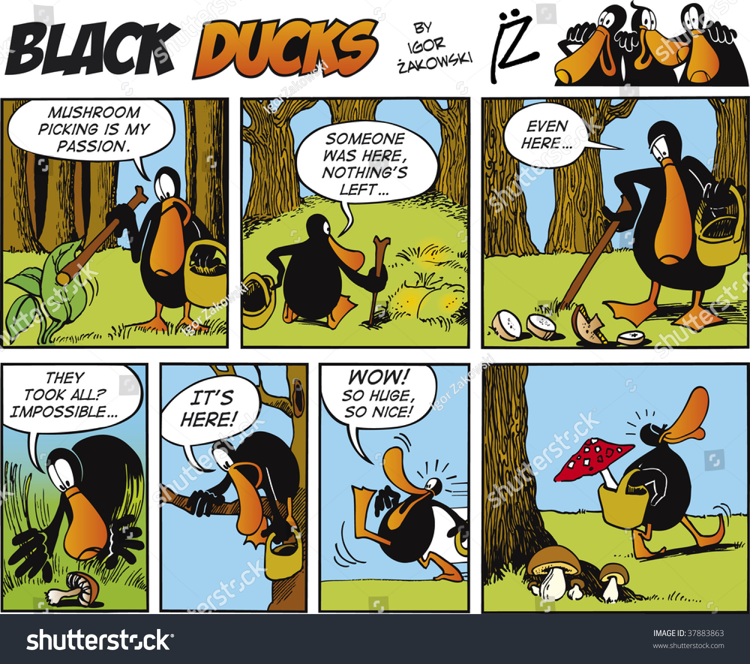 Black Ducks Comic Strip Episode 23 Stock Vector (Royalty Free) 37883863 ...