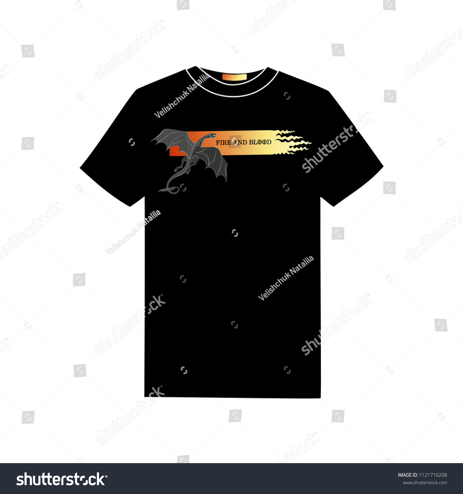Black Dragon T Shirt Design