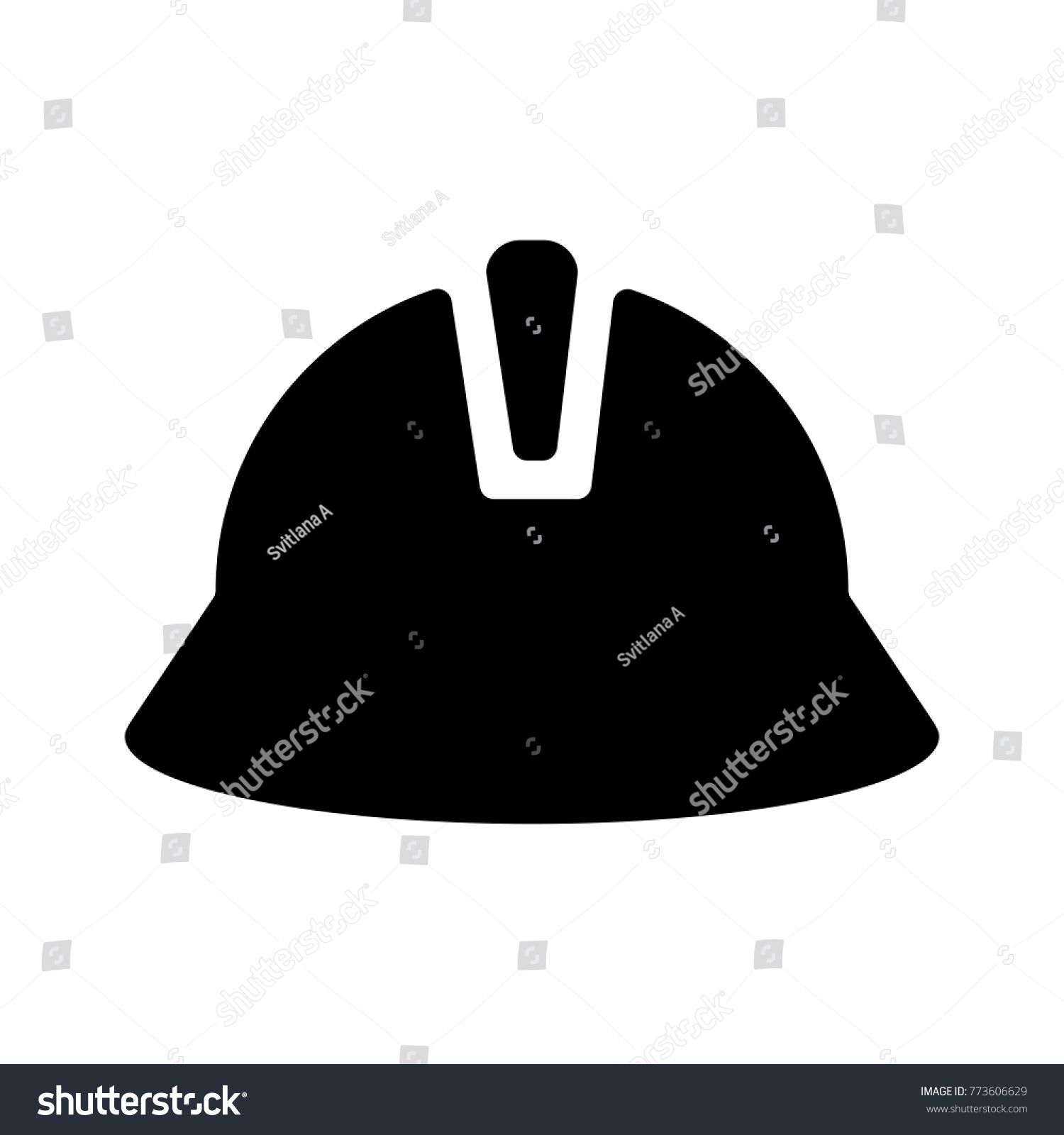 flat black hard hat