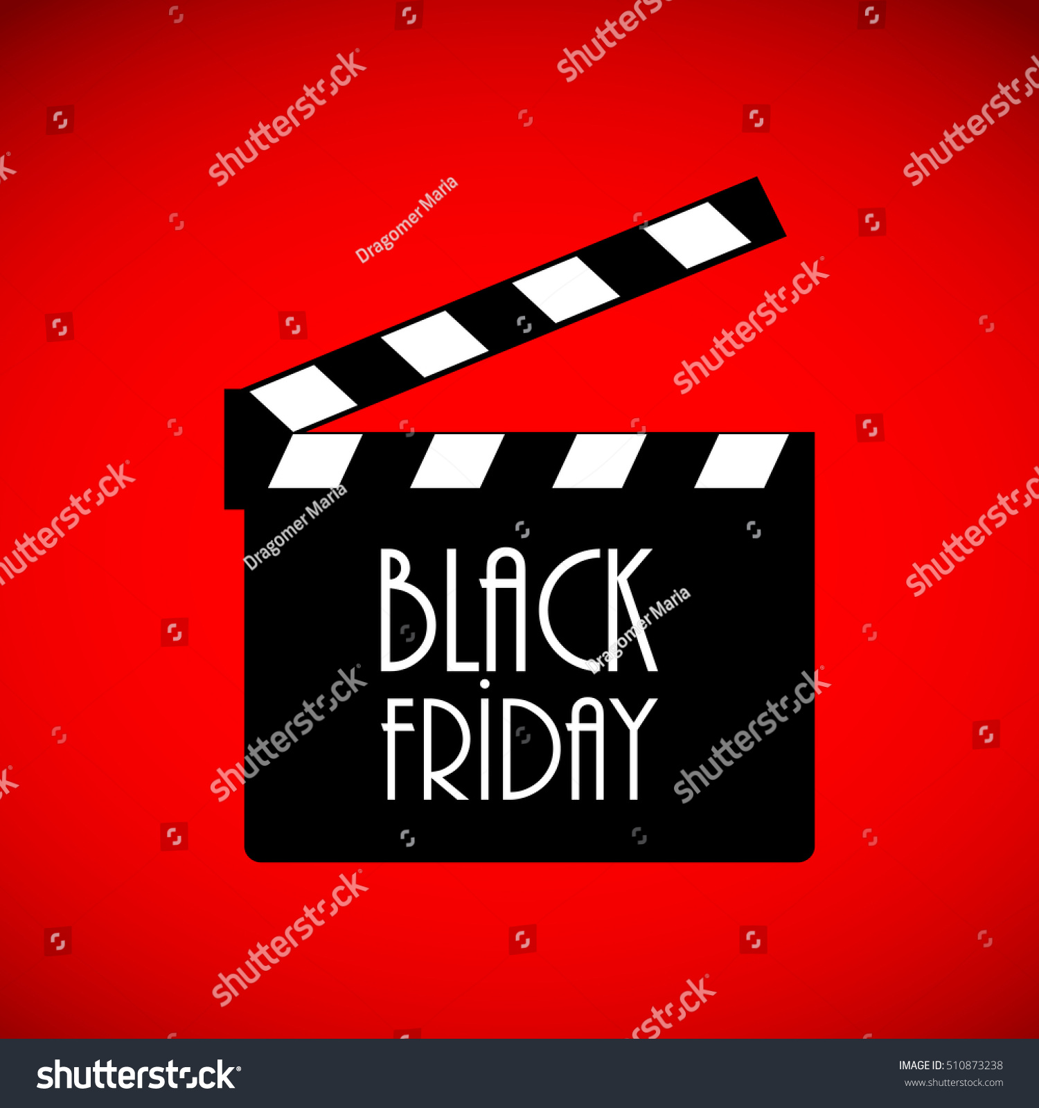 Black Friday Advertising Banner Movie Night Stock Vector Royalty Free 510873238