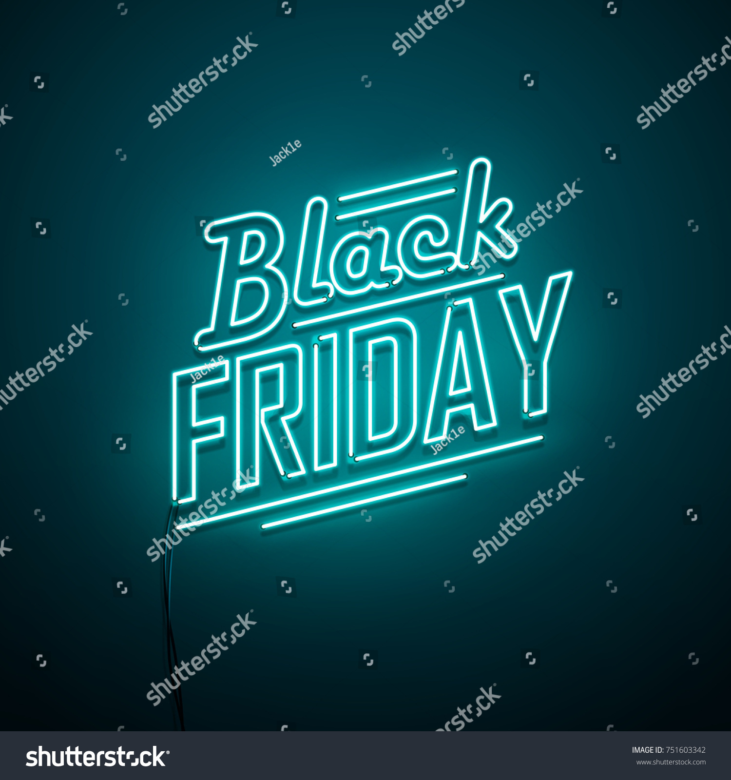 Black Friday Background Neon Sign Vector Stock Vector Royalty Free