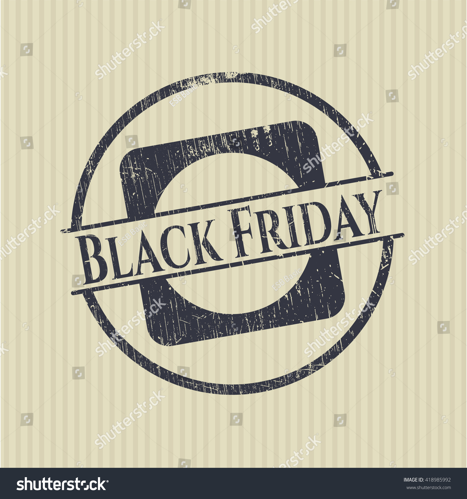 Black Friday Grunge Stamp Stock Vector Illustration 418985992