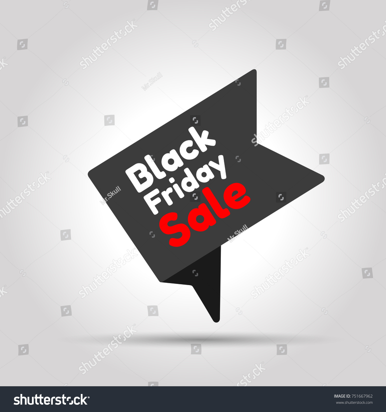 Black Friday Tag This Concept Price Stock Vector Royalty Free 751667962