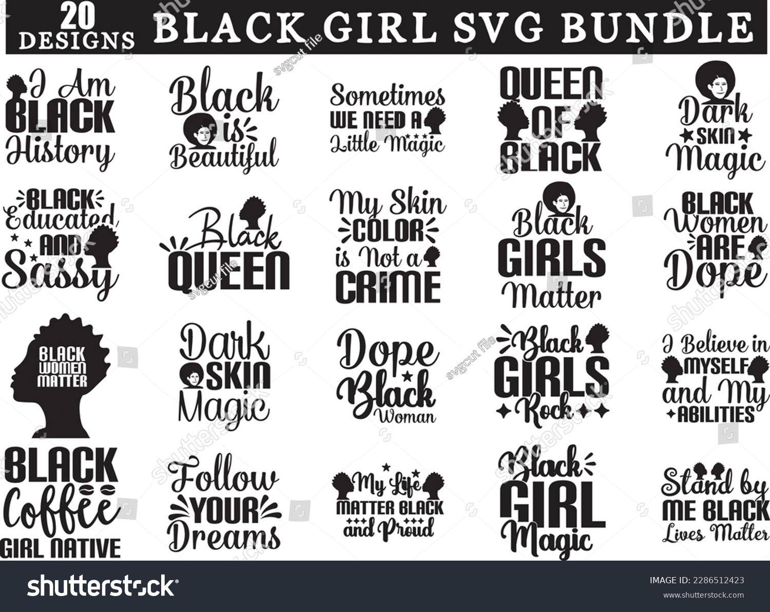 SVG of black girl svg bundle, black girl svg design, black girl svg svg