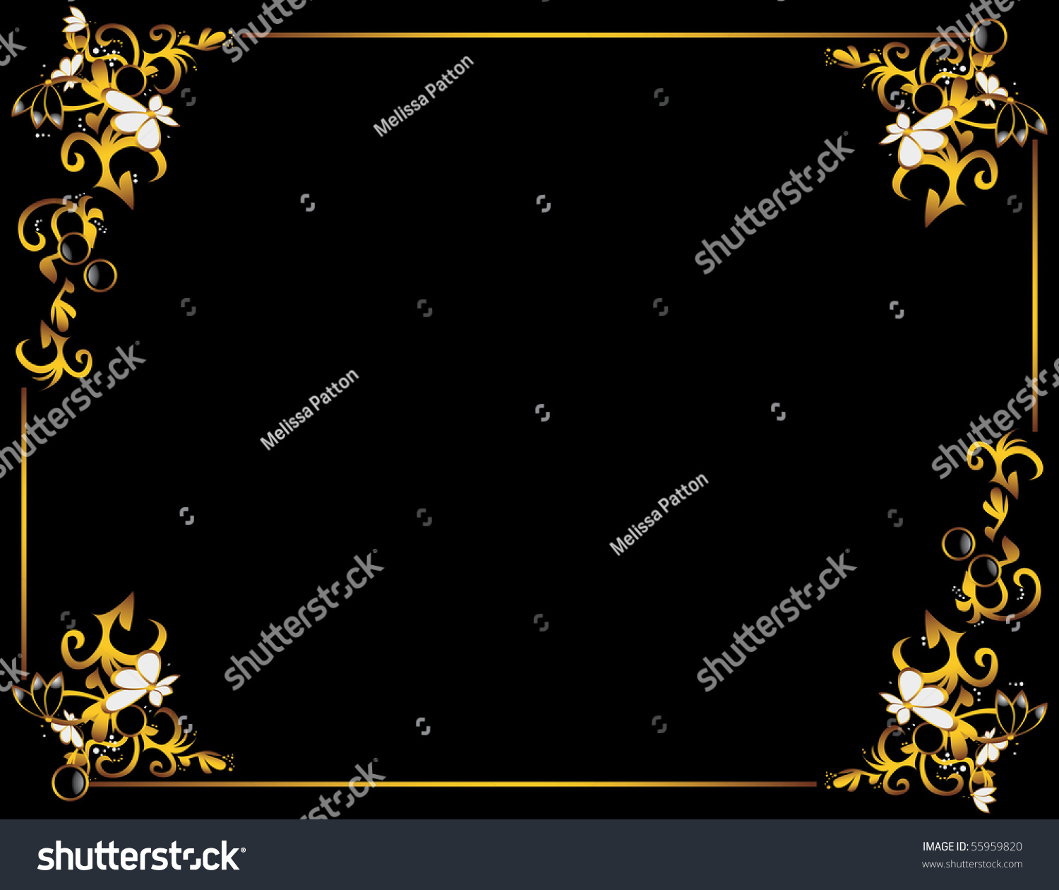 Black Gold Gray Background Design 1 Stock Vector 55959820 - Shutterstock