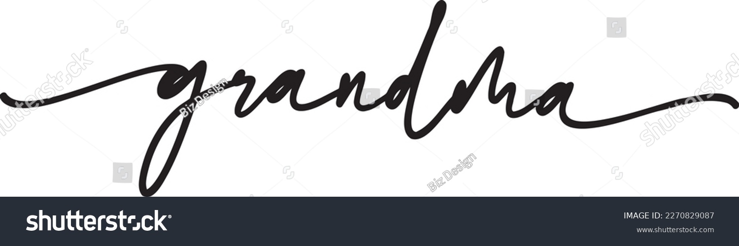 SVG of Black grandma lettering vector file, grandmother quotes svg
