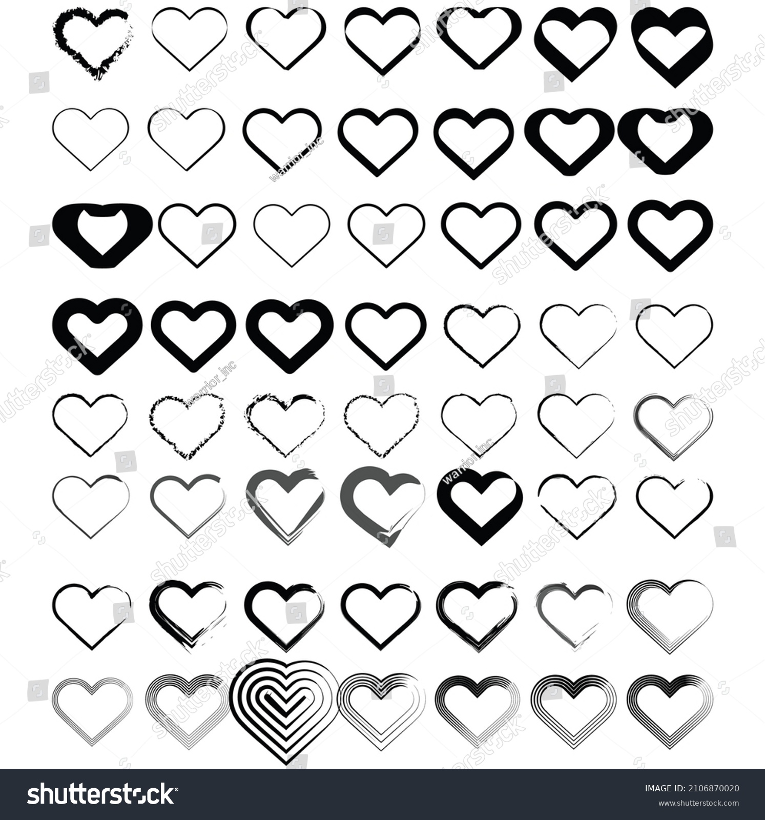 SVG of black hearts. black hearts logo design svg
