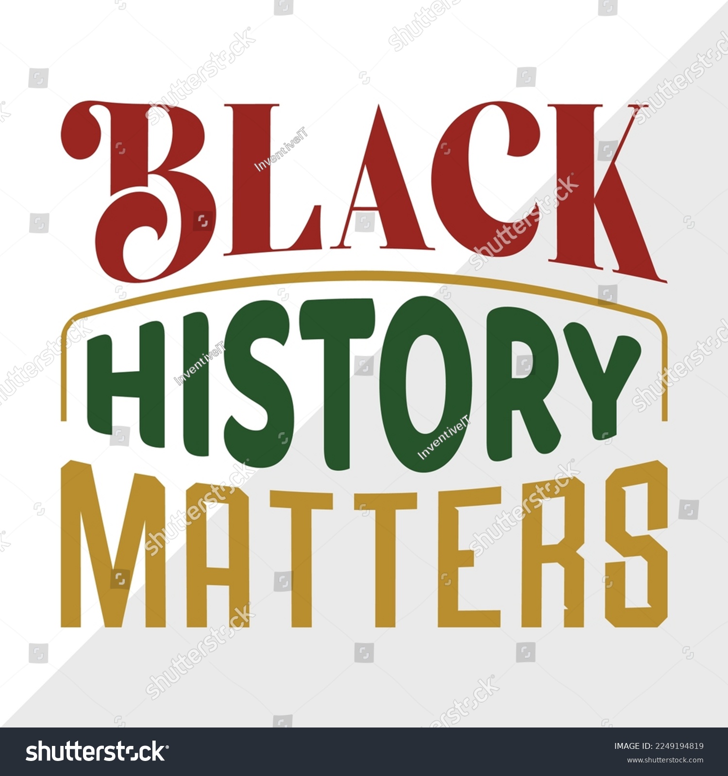SVG of Black History Matters SVG Printable Vector Illustration svg