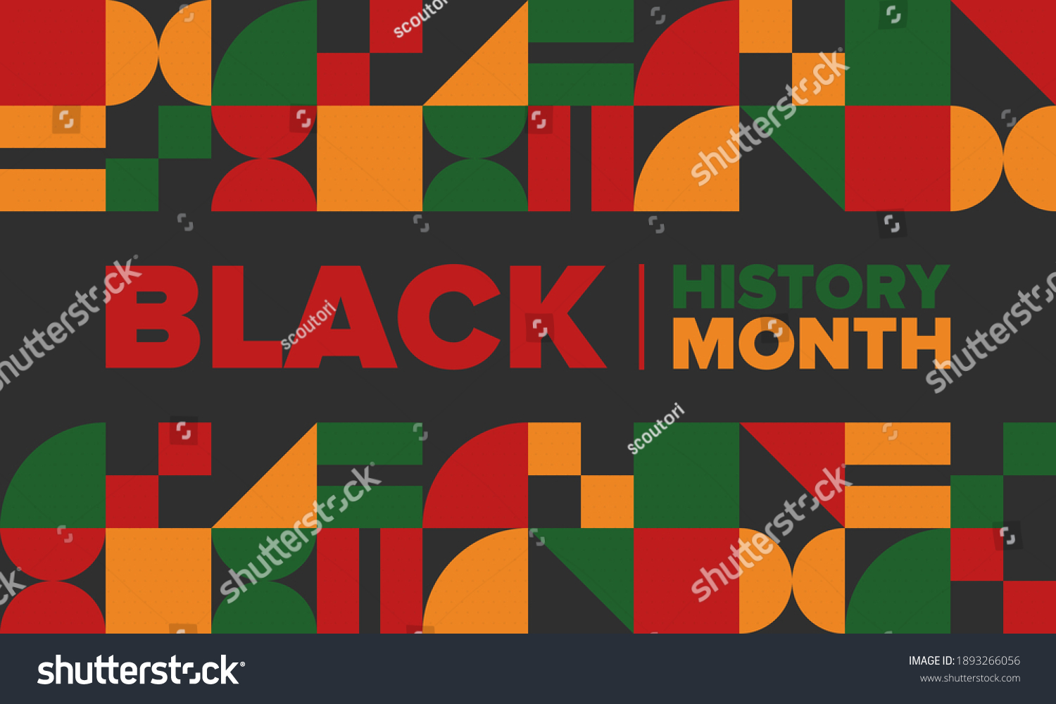 Black History Month African American History Stock Vector (Royalty Free ...