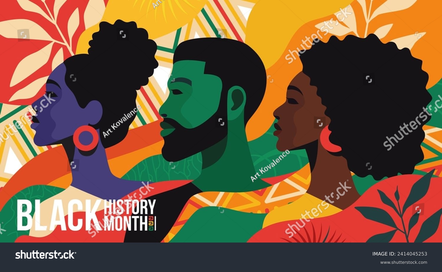 SVG of Black history month celebrate. vector illustration design graphic Black history month. Flat vector illustration template for background, banner, card, poster people svg