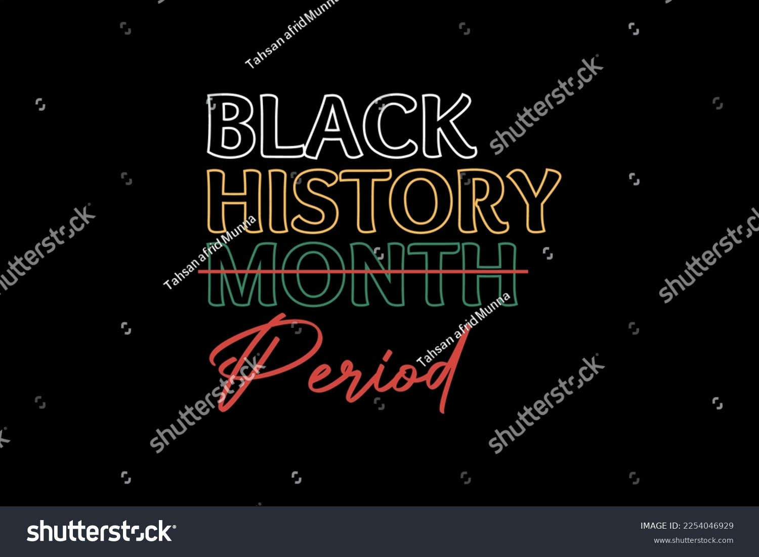 SVG of Black History Month Period Quote SVG T shirt Design svg