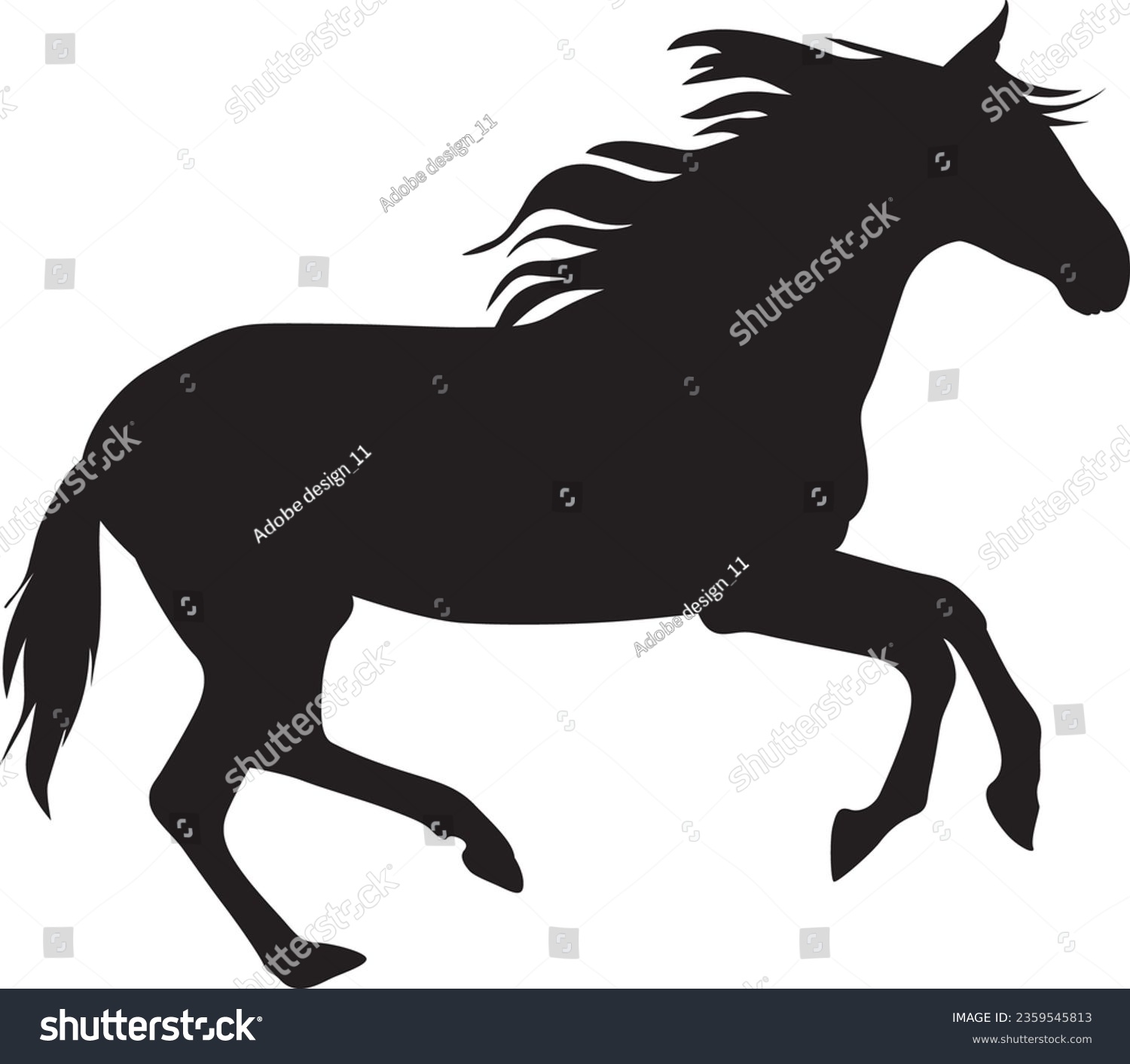 SVG of Black Horse Svg, Horse silhouette , Horse designs svg
