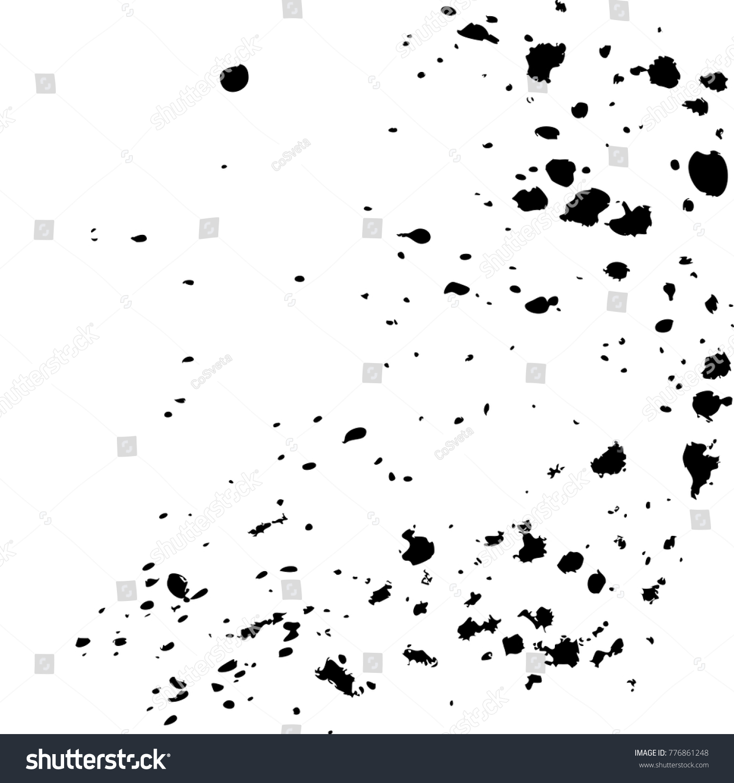 Black Ink Paint Explosion Splatter Artistic Stock Vector (Royalty Free ...