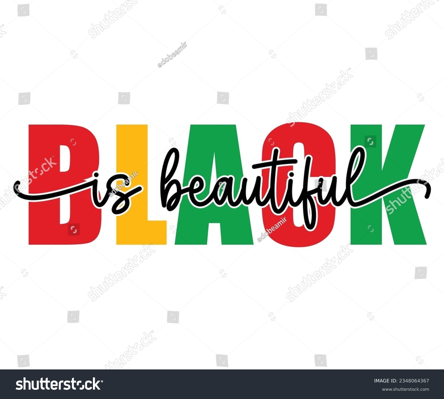SVG of Black Is Beautiful SVG, Black History Month SVG, Black History Quotes T-shirt, BHM T-shirt, African American Sayings, African American SVG File For Silhouette Cricut Cut Cutting svg