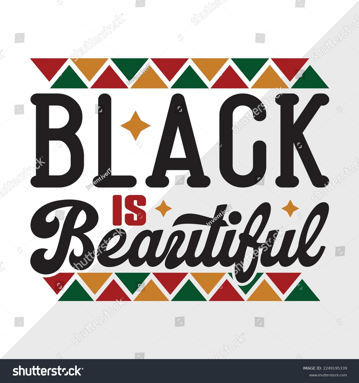 SVG of Black Is Beautiful SVG Printable Vector Illustration svg