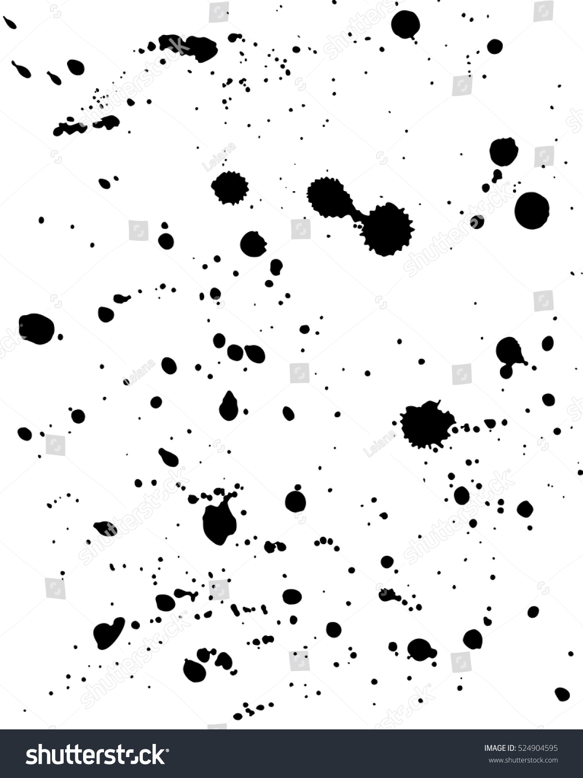 Black Paint Splatter Stock Vector 524904595 - Shutterstock