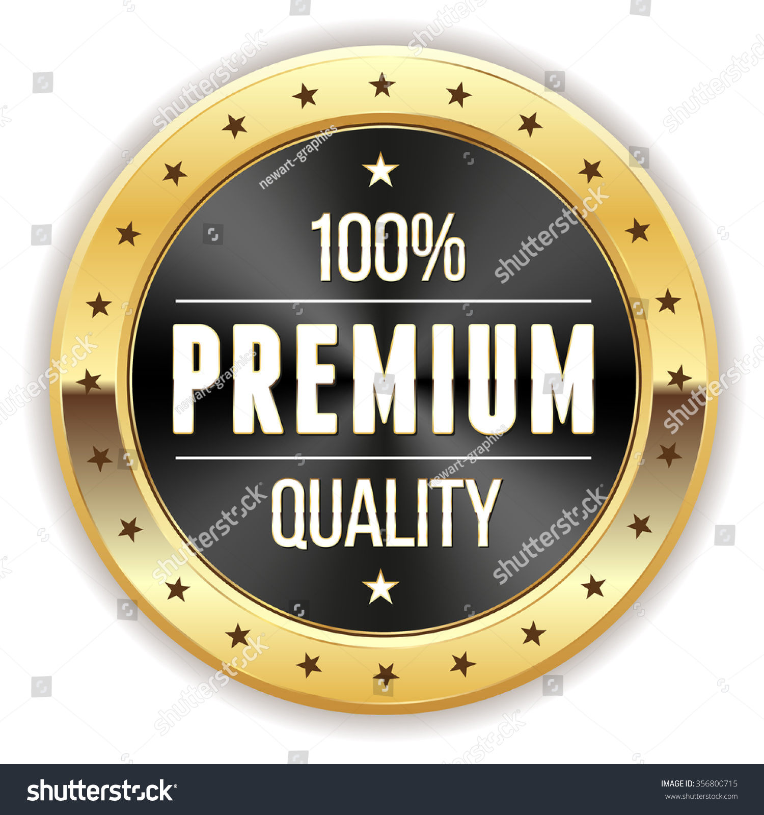 Black Premium Quality Badge Gold Order Stock Vector (Royalty Free ...