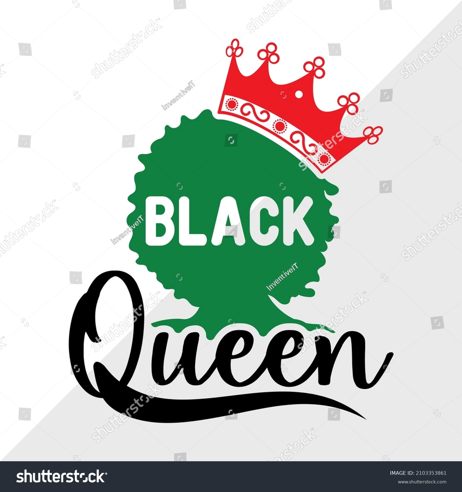 SVG of Black Queen Printable Vector Illustration svg
