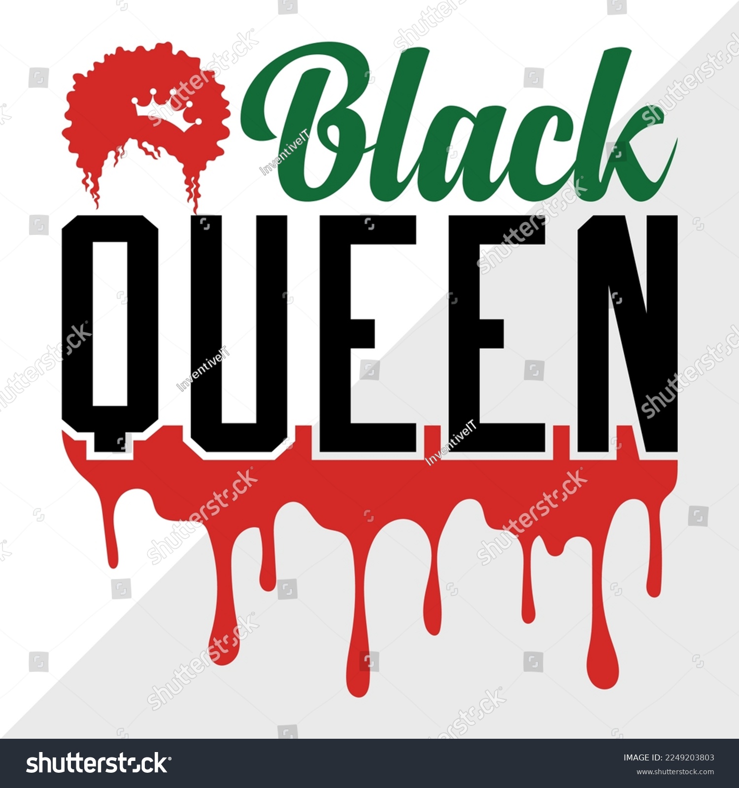 SVG of Black Queen SVG Printable Vector Illustration svg