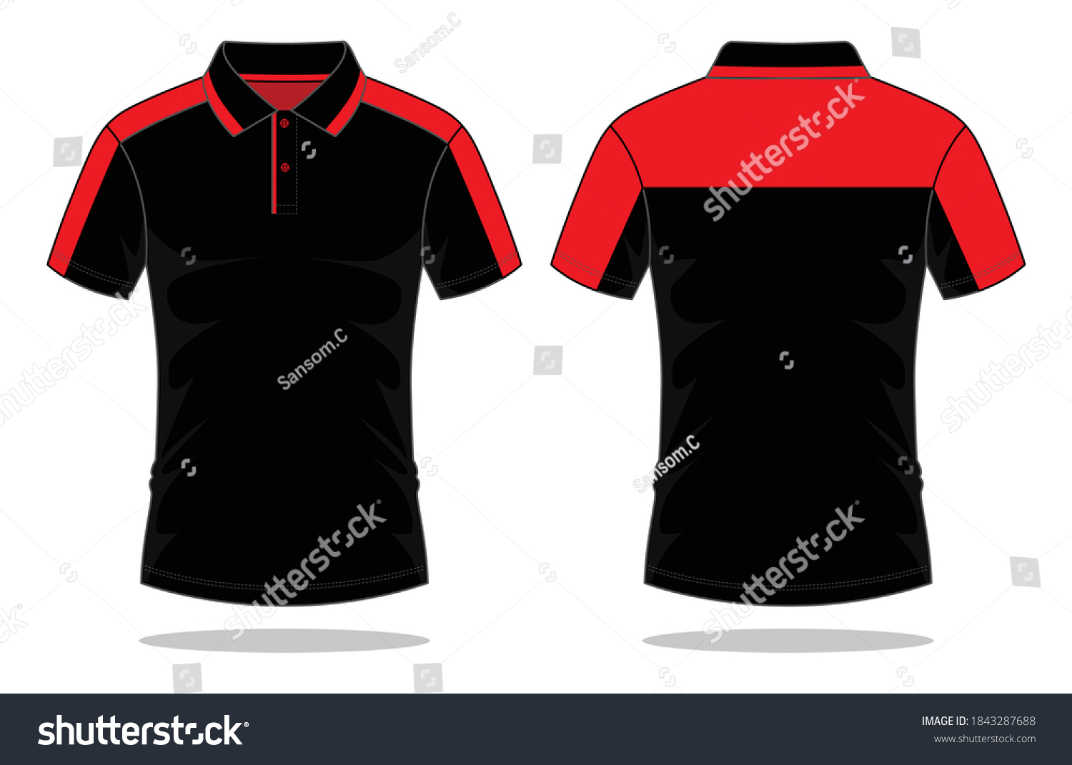 666 Polo shirt red line Images, Stock Photos & Vectors | Shutterstock