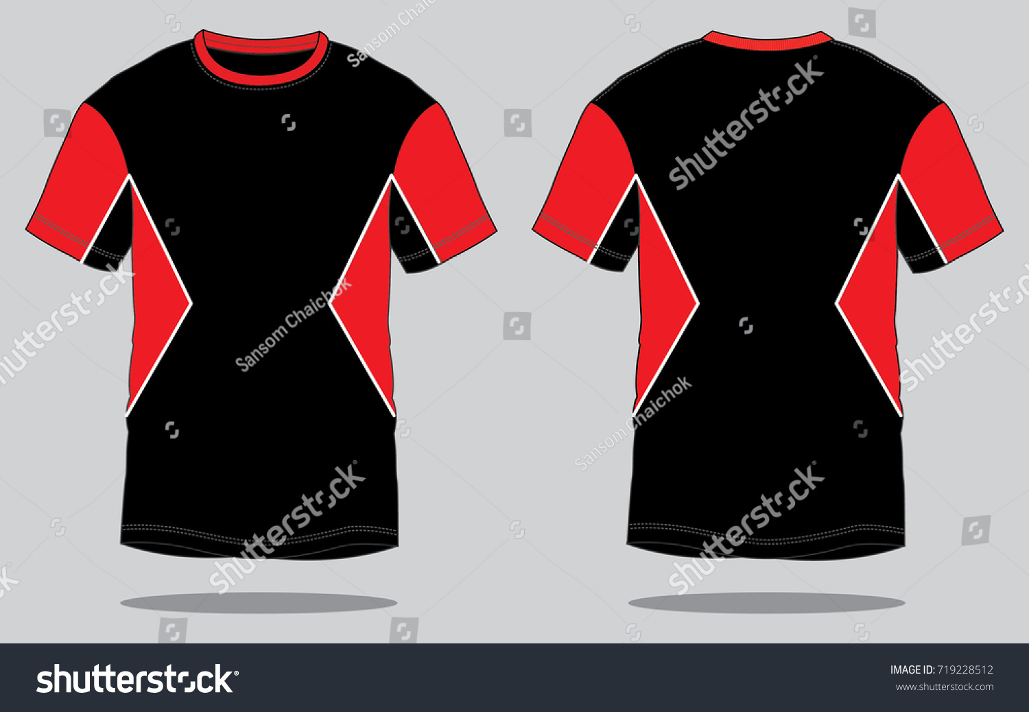 Black Red T Shirt Design Stock Vector 719228512 - Shutterstock