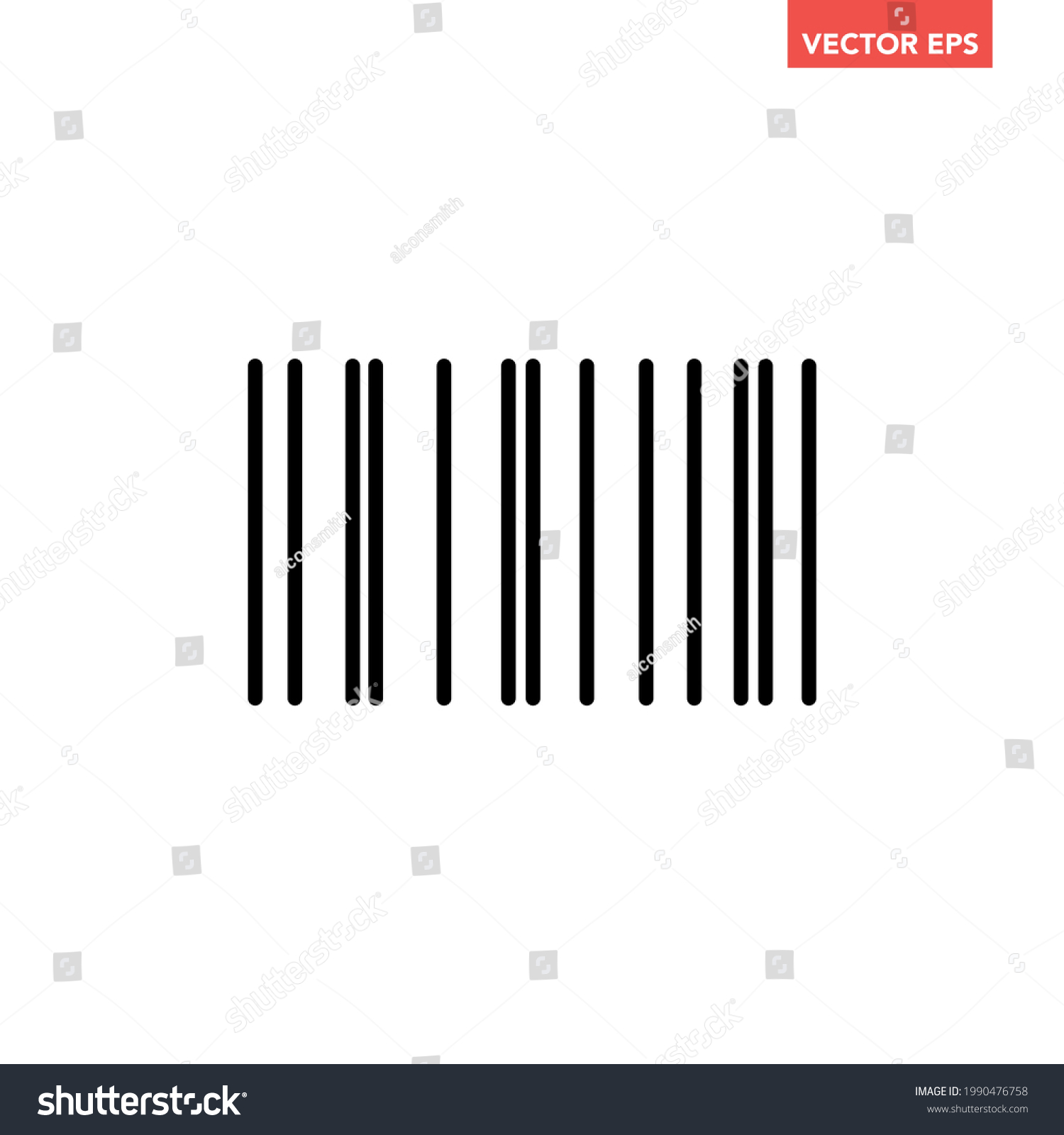 Black Scanning Bar Code On Phone Stock Vector (Royalty Free) 1990476758 ...