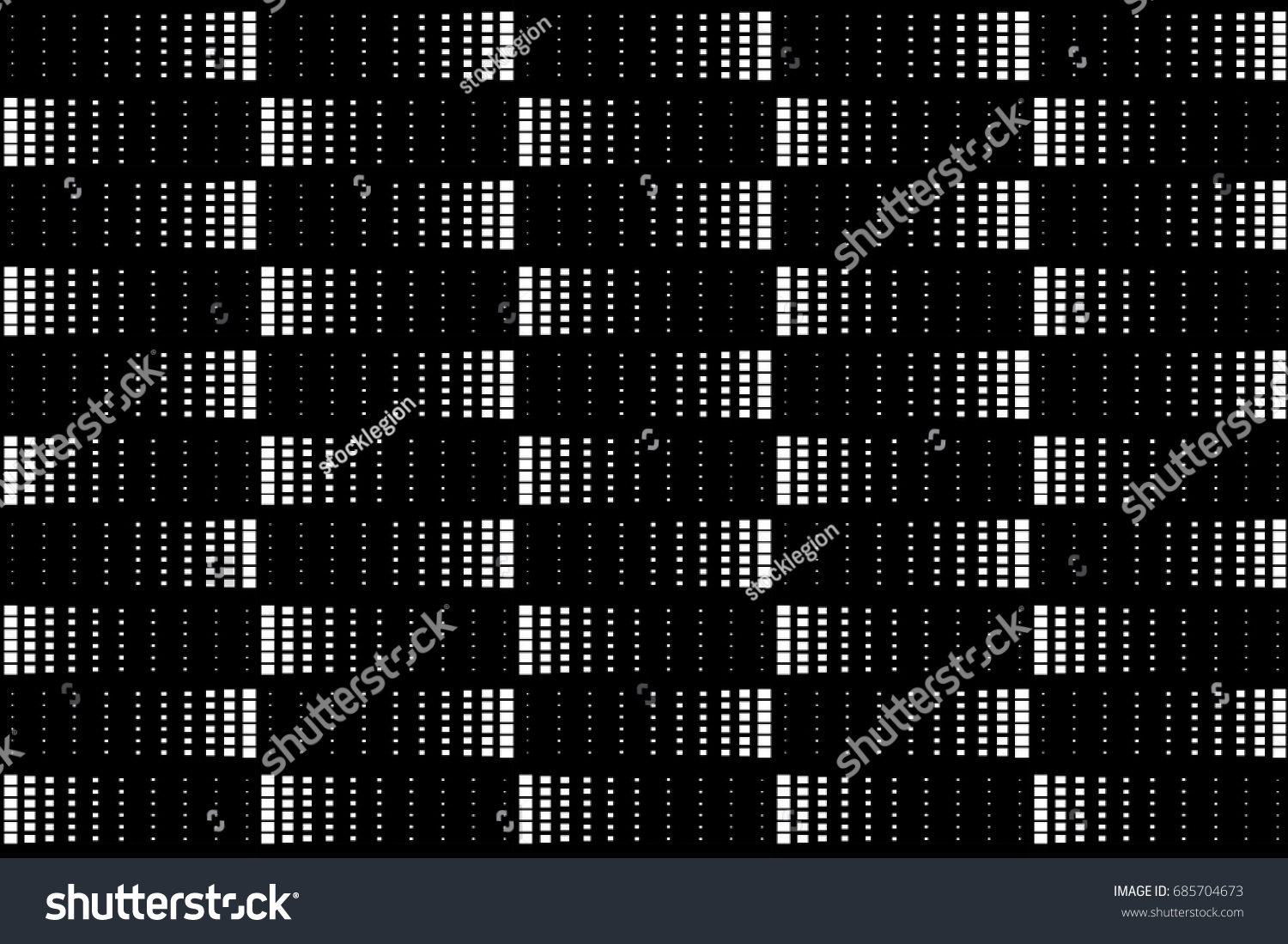 Black Shaded Rectangle Tiles Pattern Stock Vector (Royalty Free) 685704673