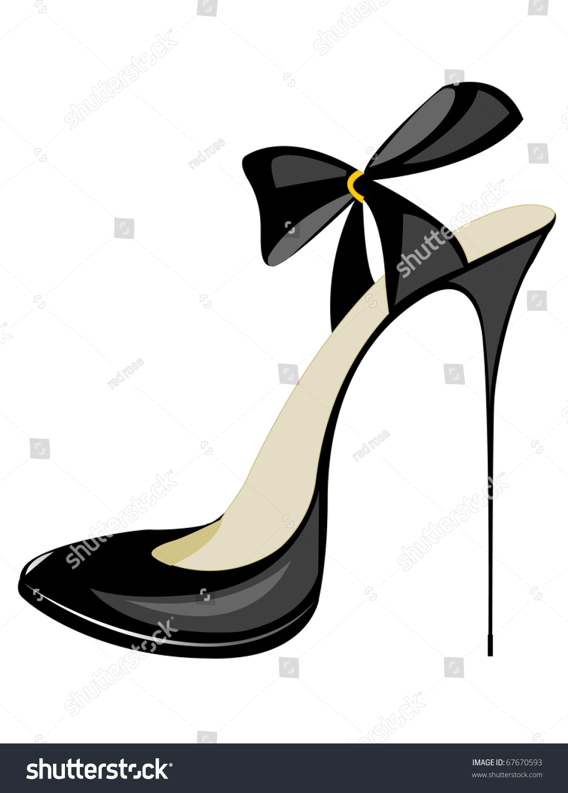 Black Shoes Stock Vector Illustration 67670593 : Shutterstock