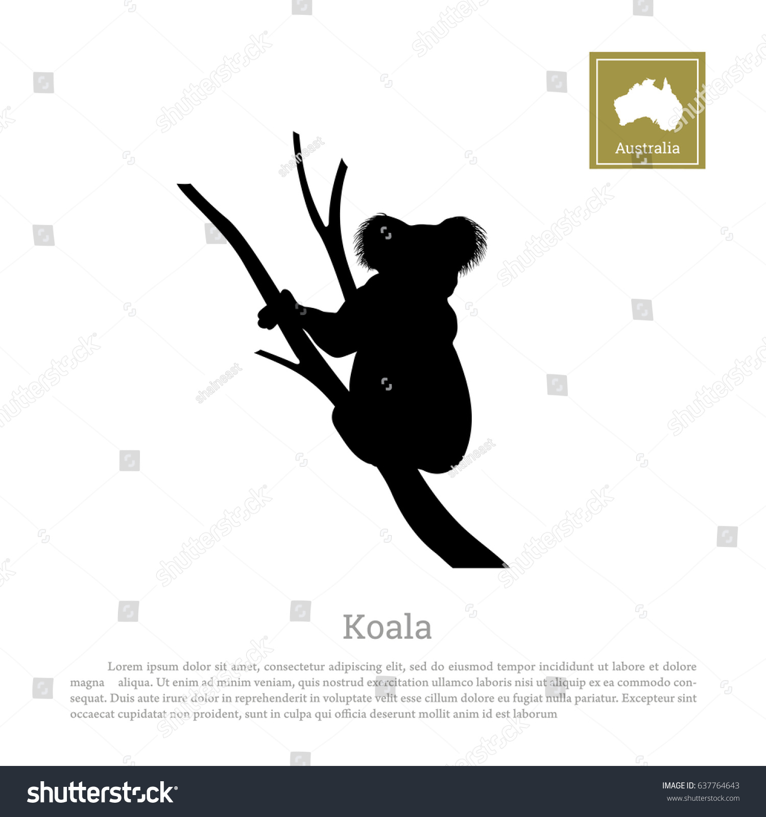 Koala Silhouette Clip Art