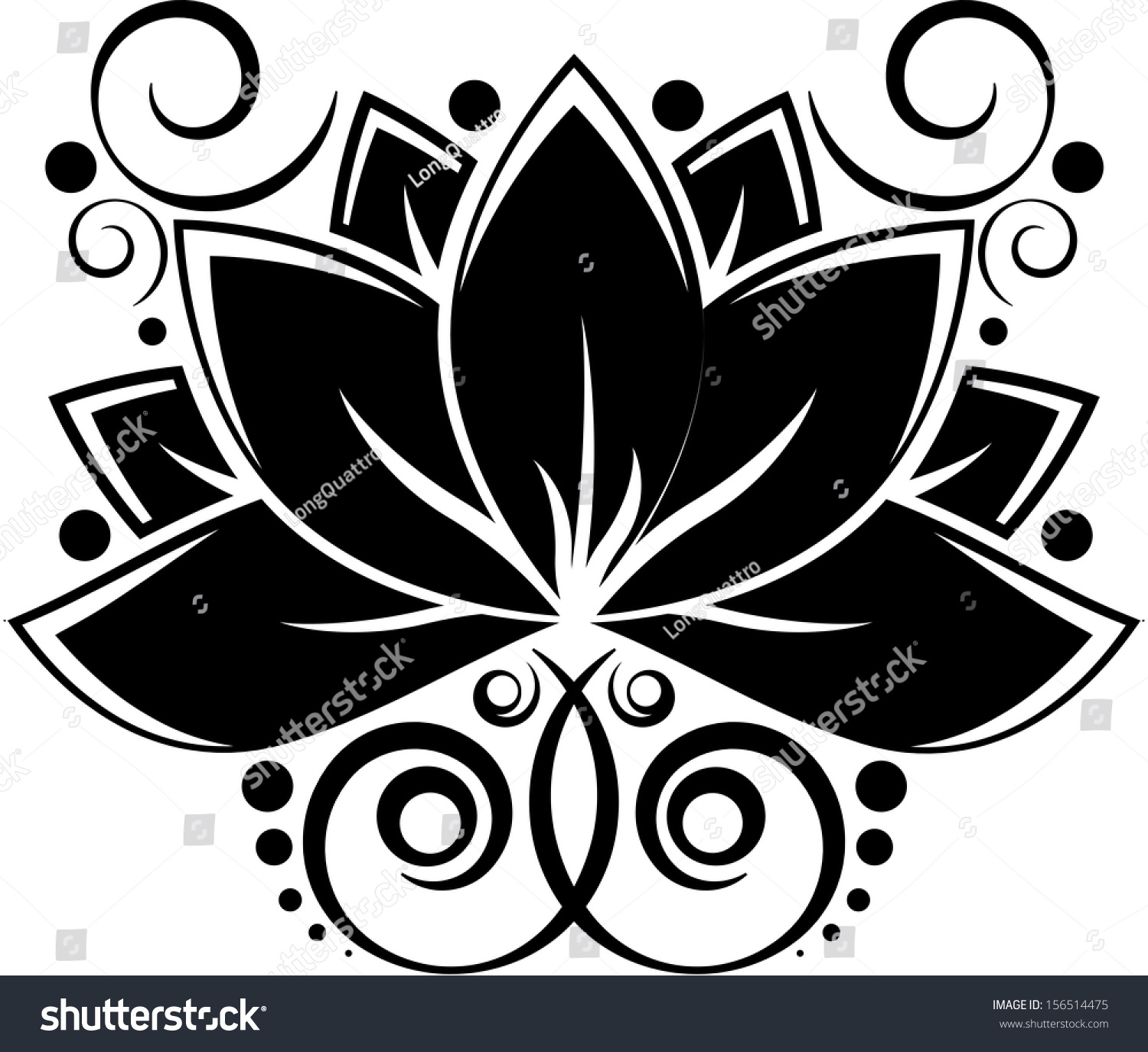 Free Free 297 Silhouette Lotus Flower Svg SVG PNG EPS DXF File