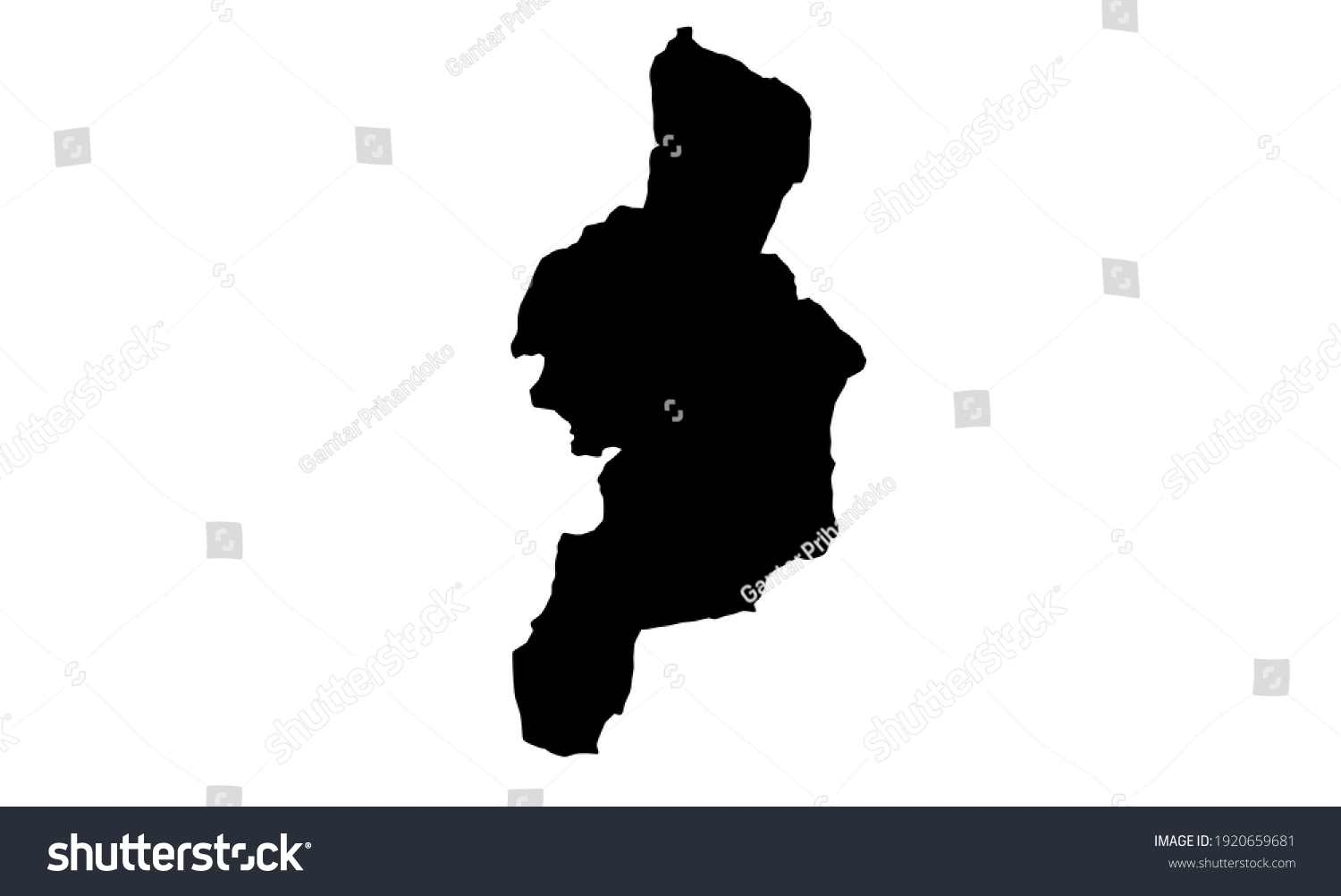 Black Silhouette Cordillera Administrative Region Philippines Stock ...