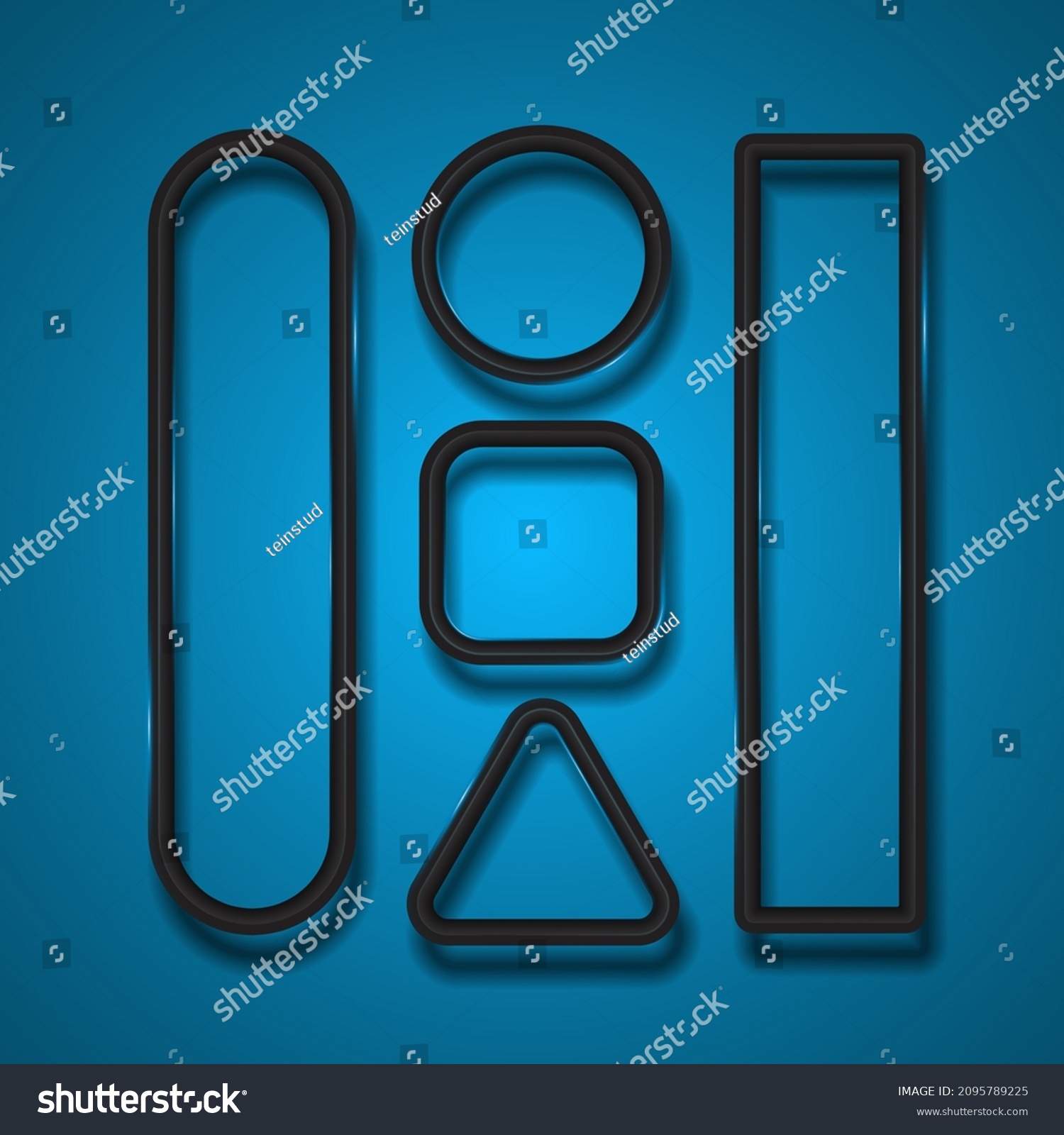 Black Simple Banner Set Black Banner Stock Vector (Royalty Free