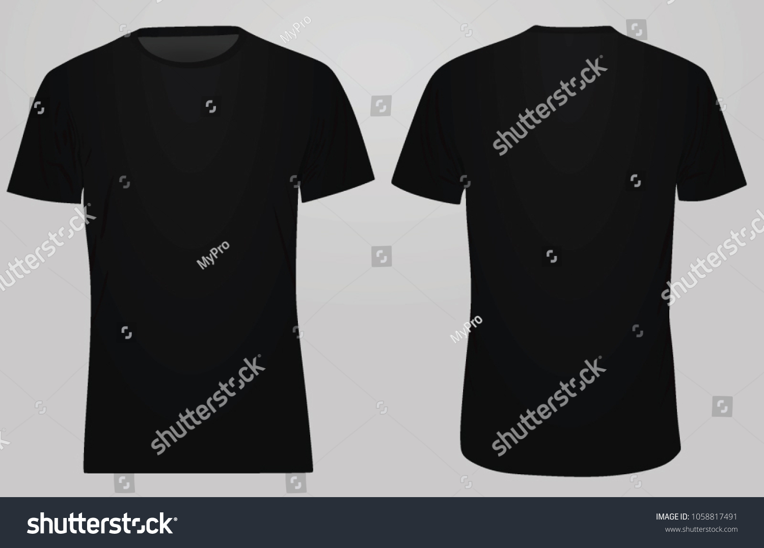 Black T Shirt Vector Illustration Stock Vector (Royalty Free ...