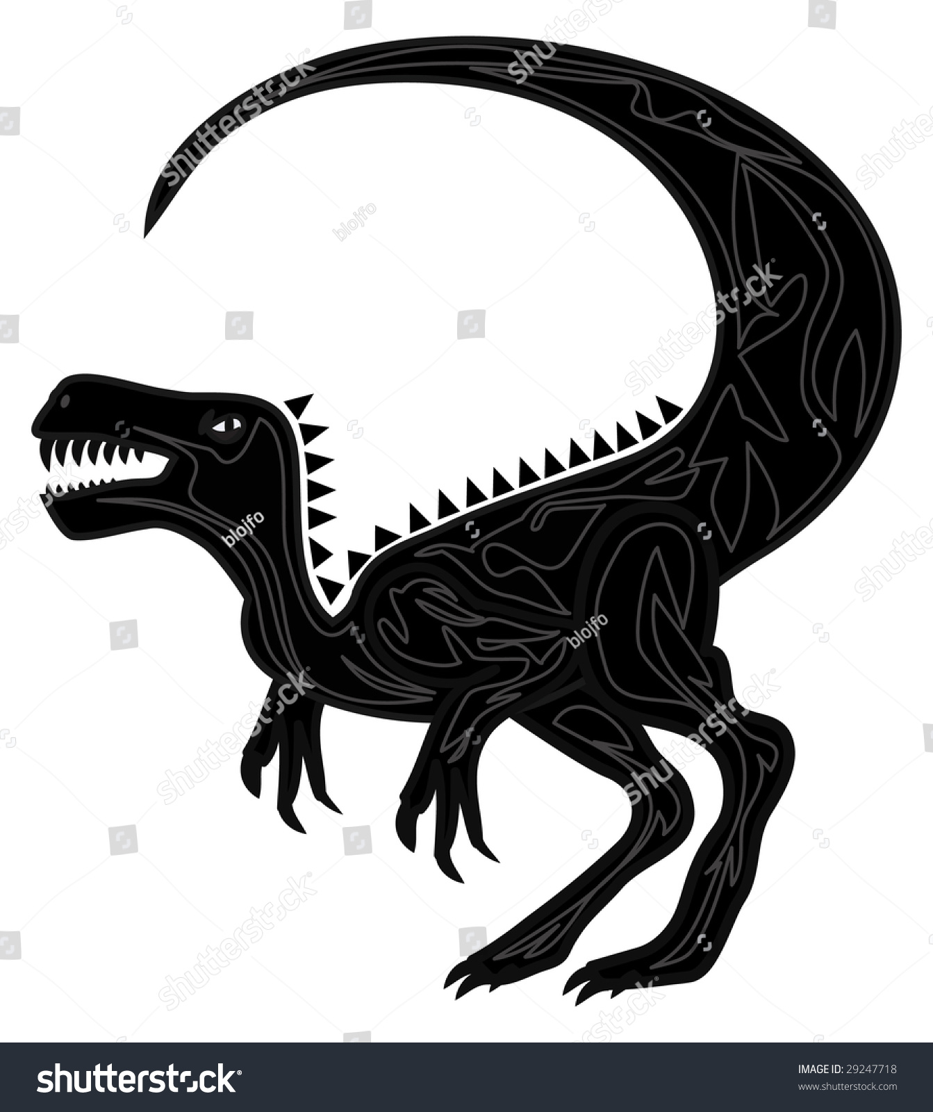 black tattoo velociraptor stock vector 29247718 shutterstock black tattoo velociraptor stock vector 29247718 shutterstock