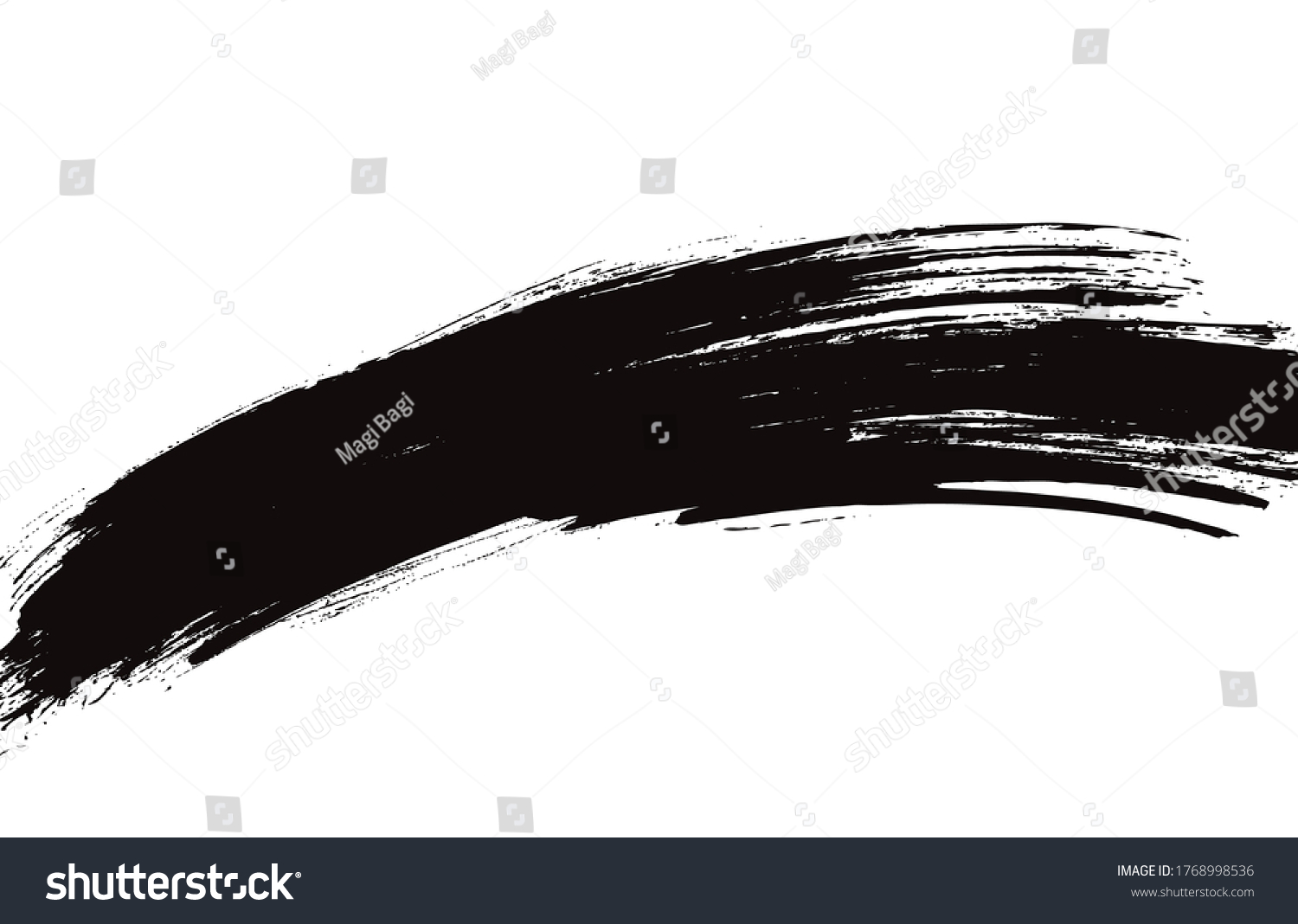 Black Vector Brushstroke Background Vector Illustration Stock Vector ...