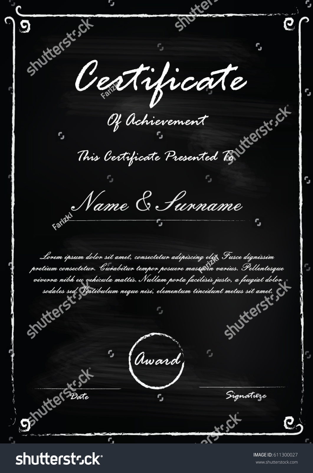 blackboard template