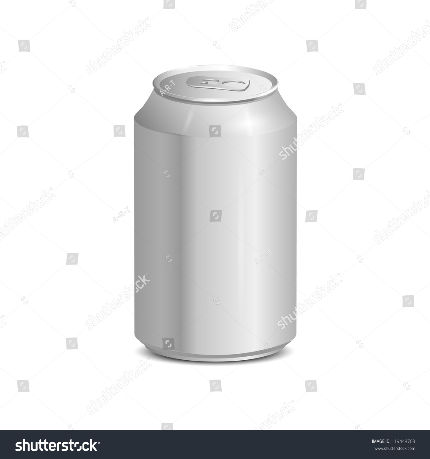 SVG of Blank aluminum can. Realistic vector illustration svg