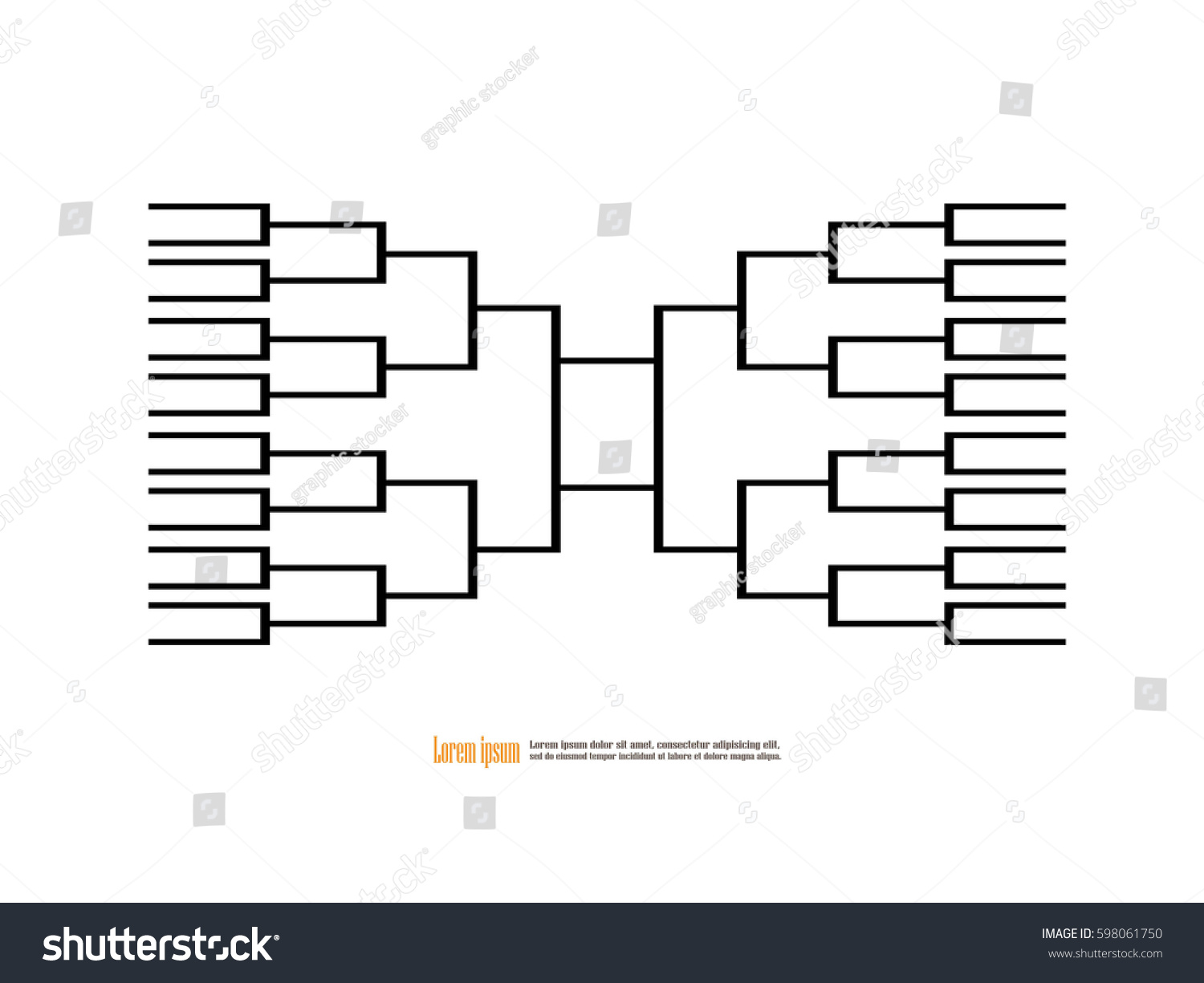 blank basketball tournament bracket on backgroundvector stock vector empty basketball bracket