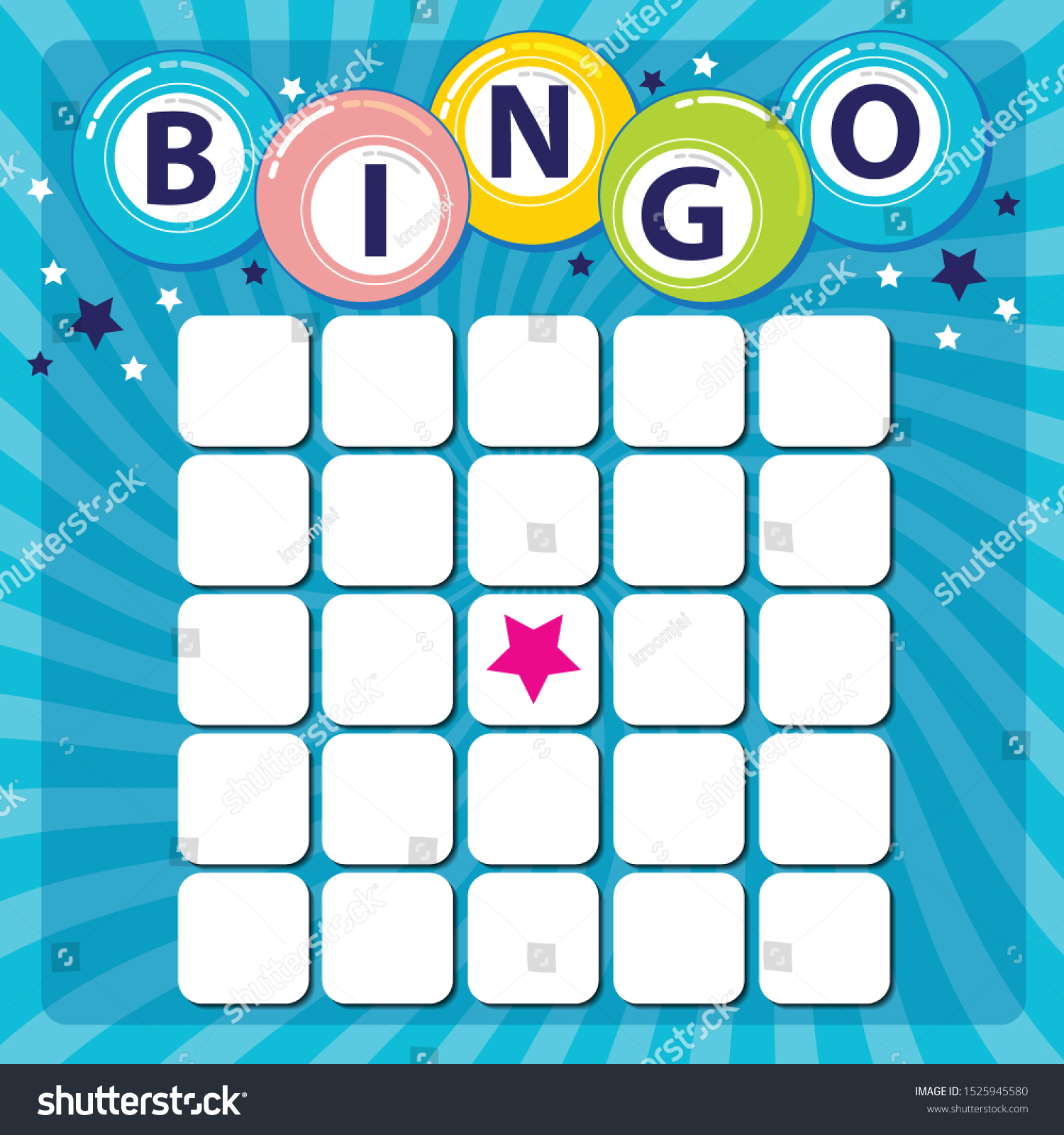 1,435 Bingo card template Images, Stock Photos & Vectors | Shutterstock