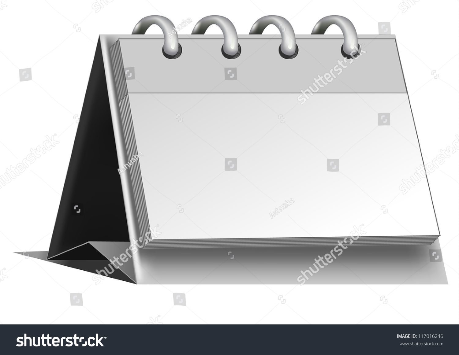 Blank Calendar Stock Vector (Royalty Free) 117016246 | Shutterstock
