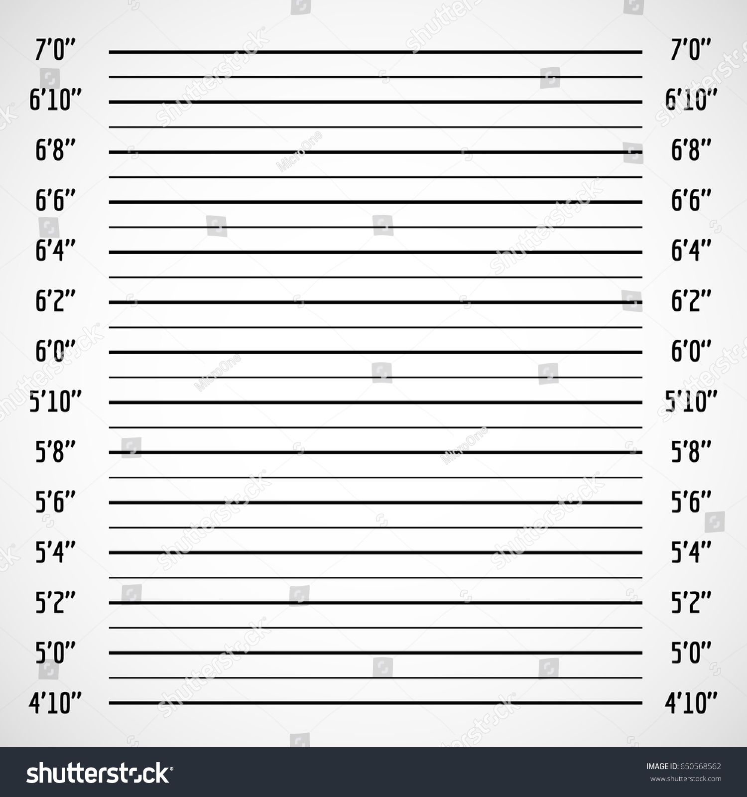 390 Police height chart Stock Illustrations, Images & Vectors ...