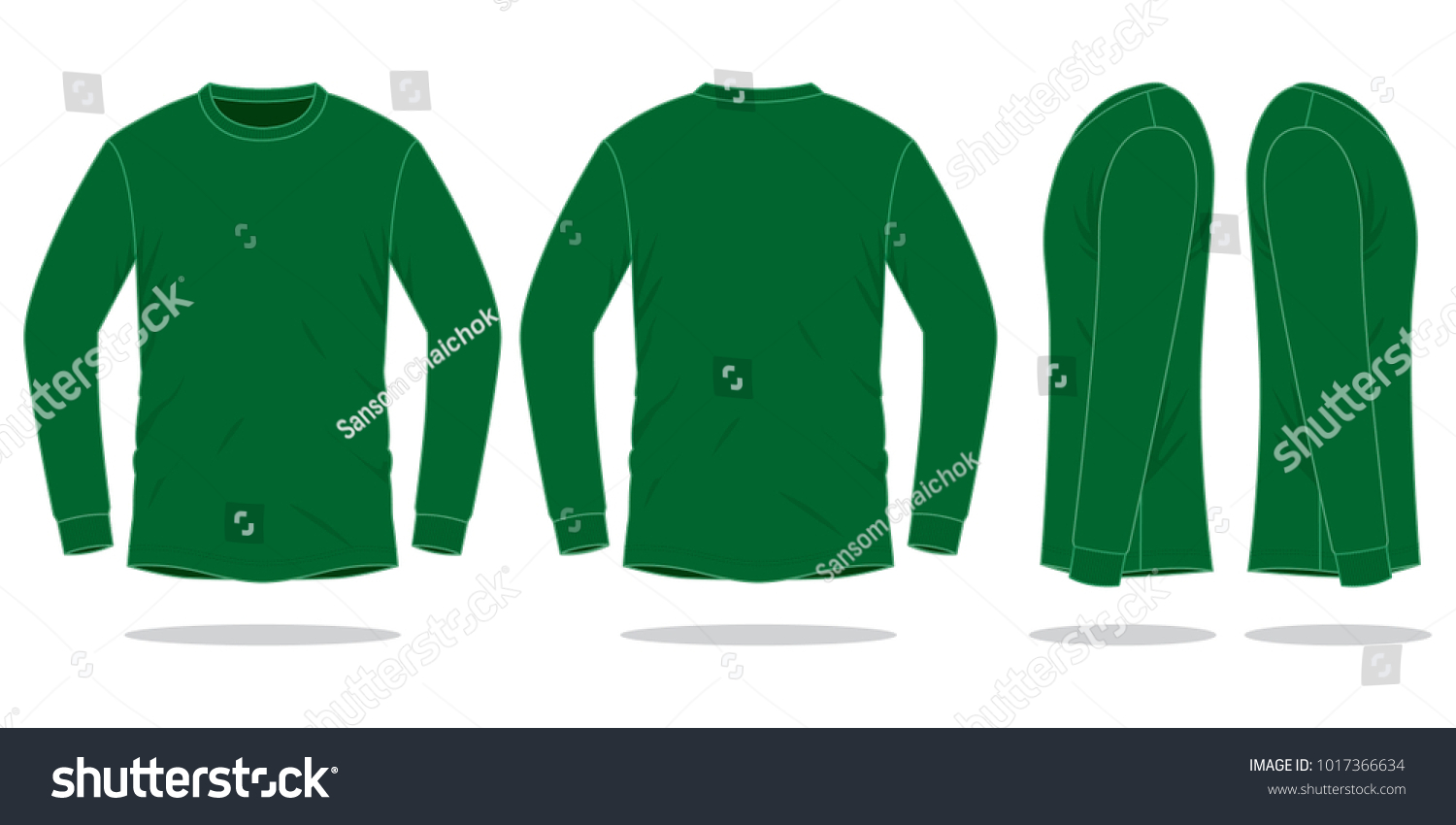 dark green long sleeve t shirt