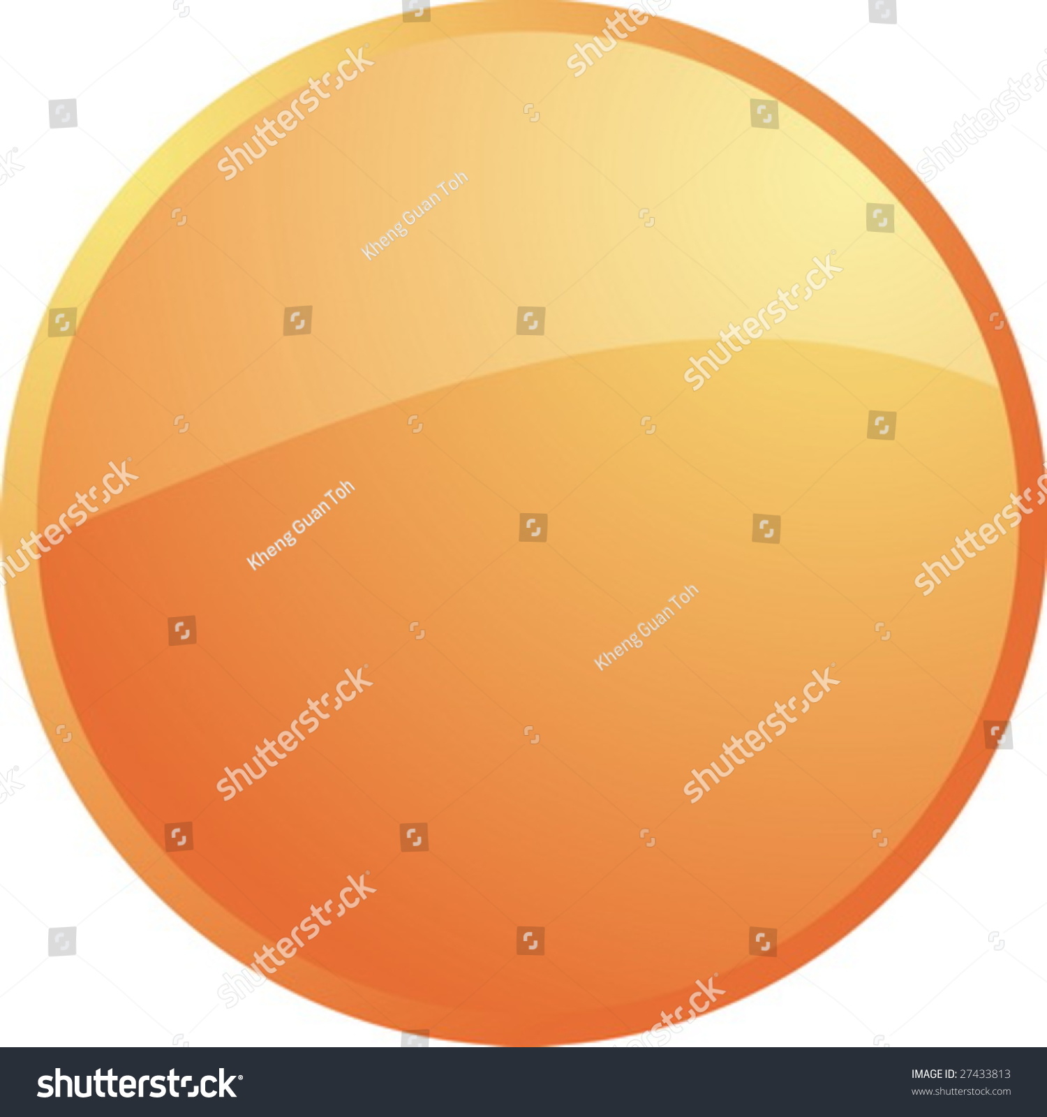 Blank Empty Icon Clipart Illustration Round Stock Vector (Royalty Free ...
