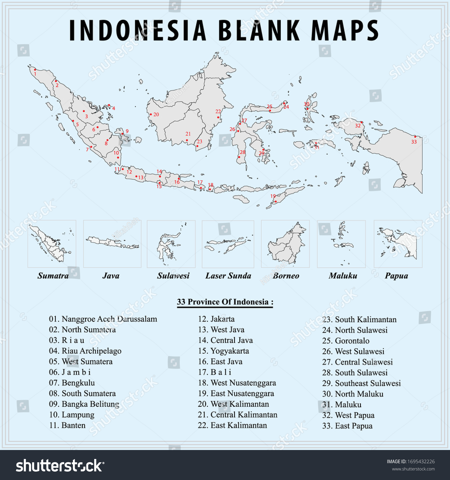 Blank Map Indonesia Indonesia Outline Map Stock Vector Royalty Free   Stock Vector Blank Map Of Indonesia Indonesia Outline Map Are Available For Coloring Just Download And Print 1695432226 