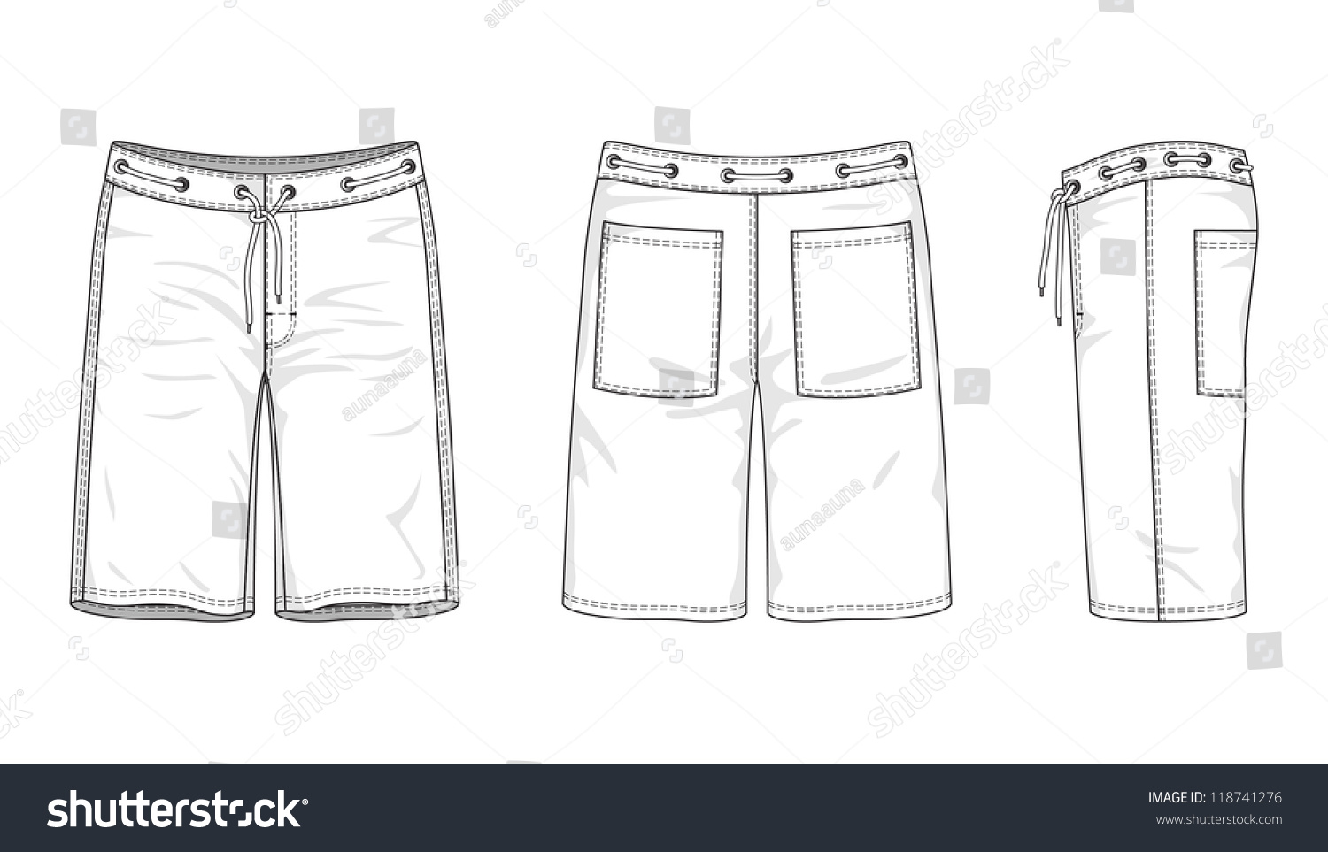 Ropa De Ba O Masculina En Blanco Vector De Stock Libre De Regal As Shutterstock