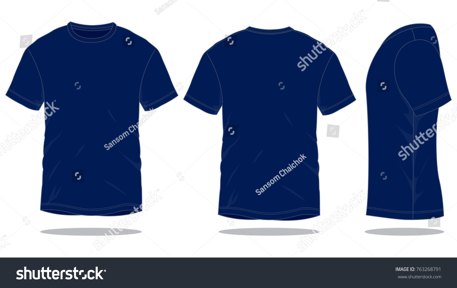 9,372 T shirt template navy Images, Stock Photos & Vectors | Shutterstock