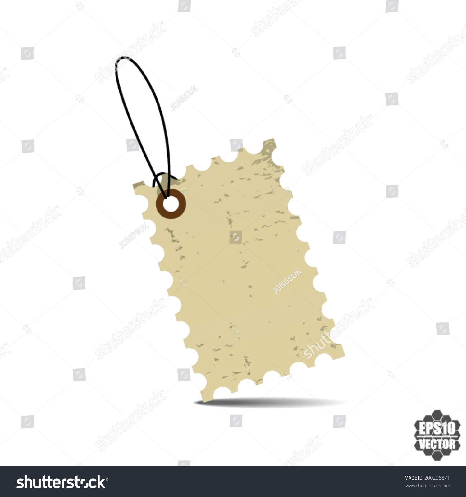 Blank Price Tag Design Vector Stock Vector (Royalty Free) 200206871 ...