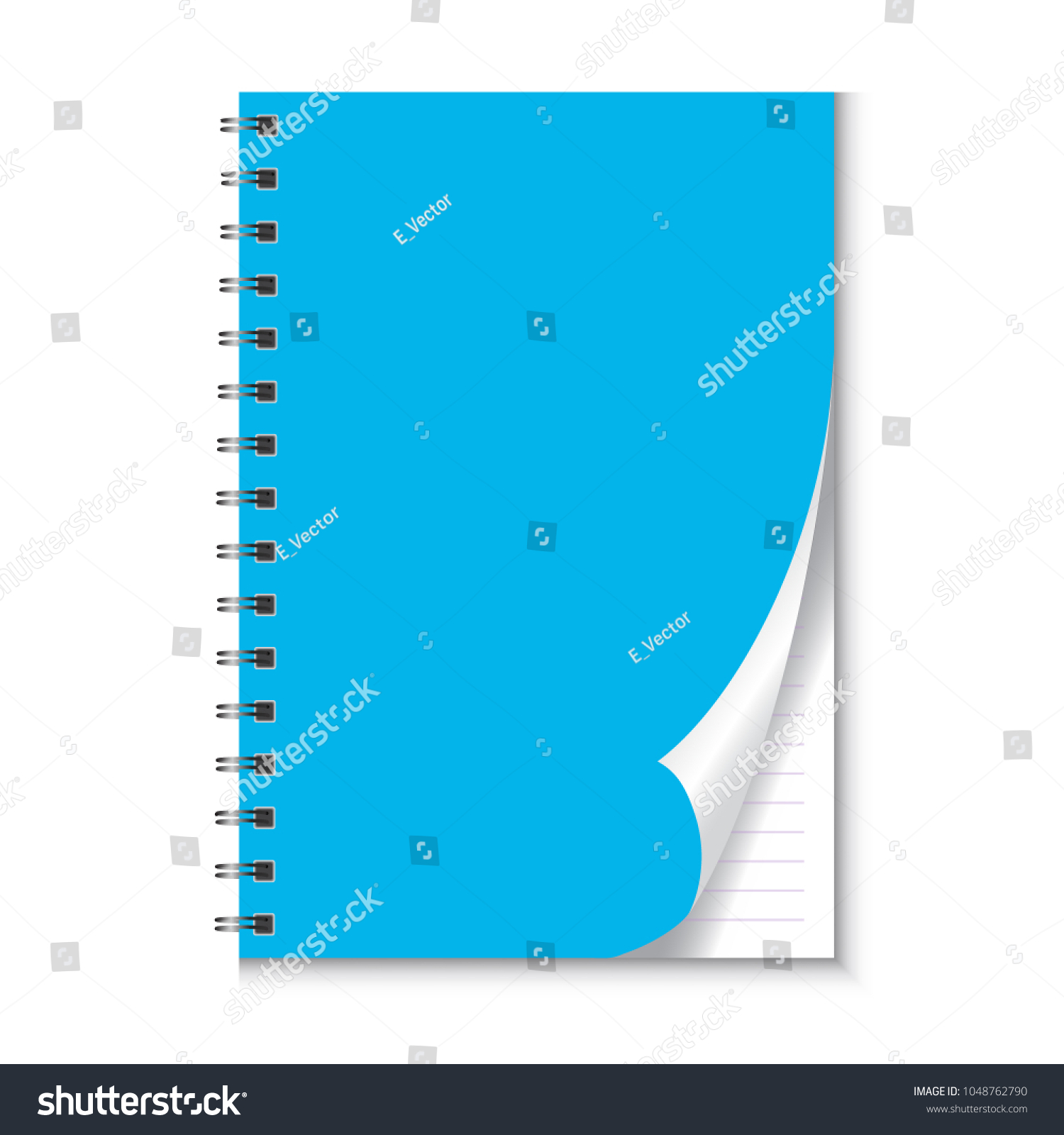 Blank Realistic Spiral Notepad Isolated On Stock Vector Royalty Free 1048762790 Shutterstock 5220