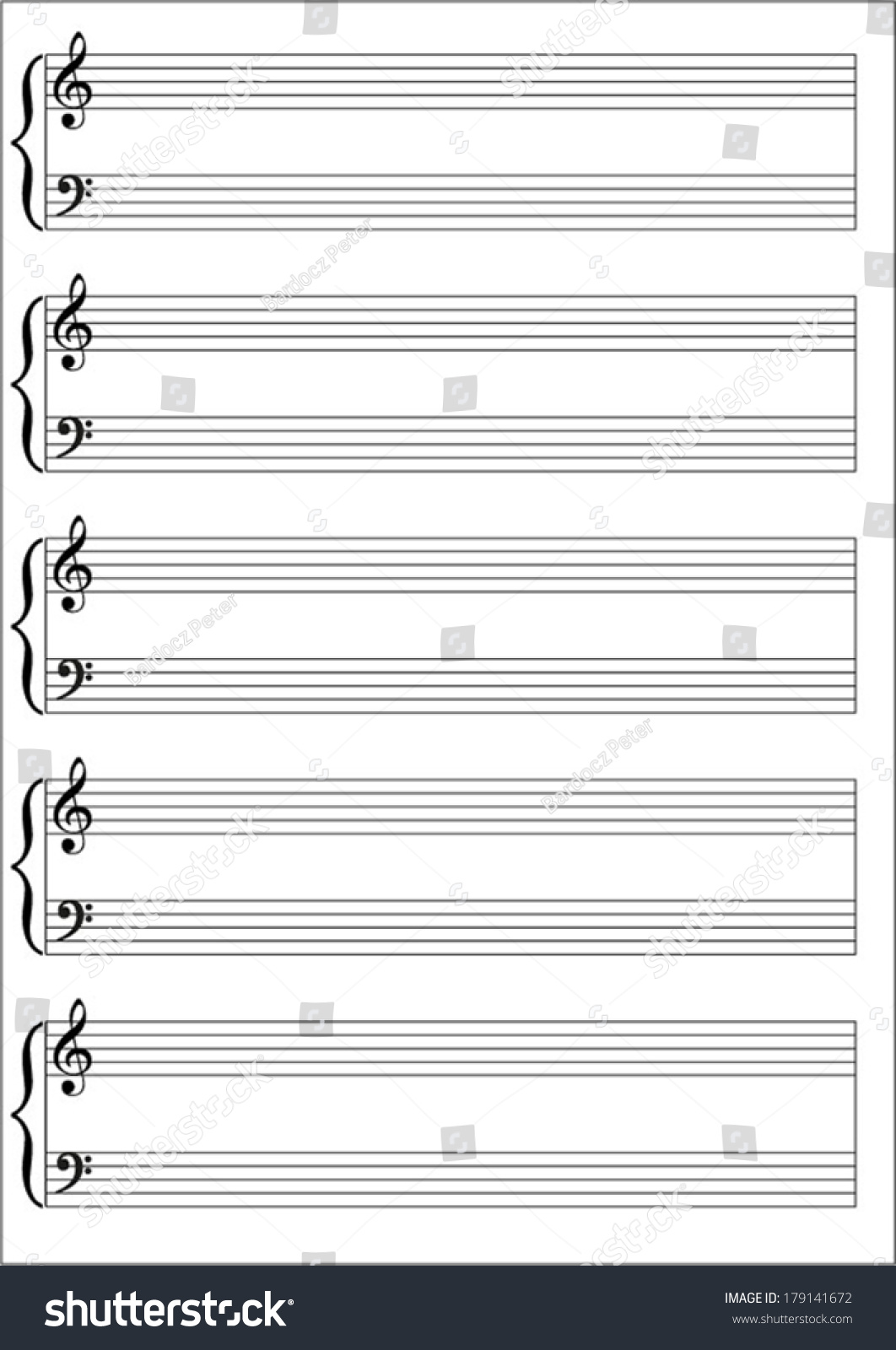 Blank Sheet Music Paper Ez Canvas