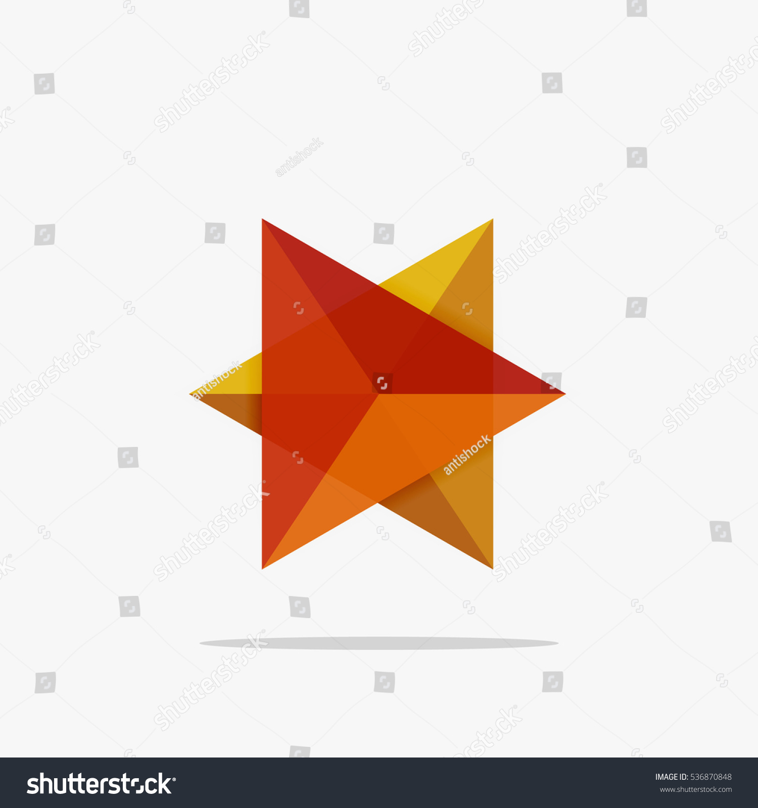 Blank Triangle Layout Business Template Infographic Stock Vector